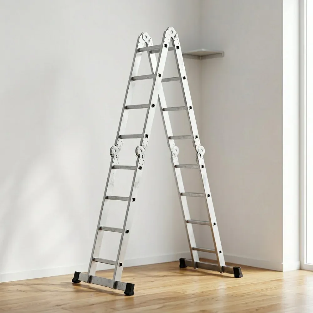 سلم متعدد الاستخدام ألمنيوم 4.7 م — صورة 7